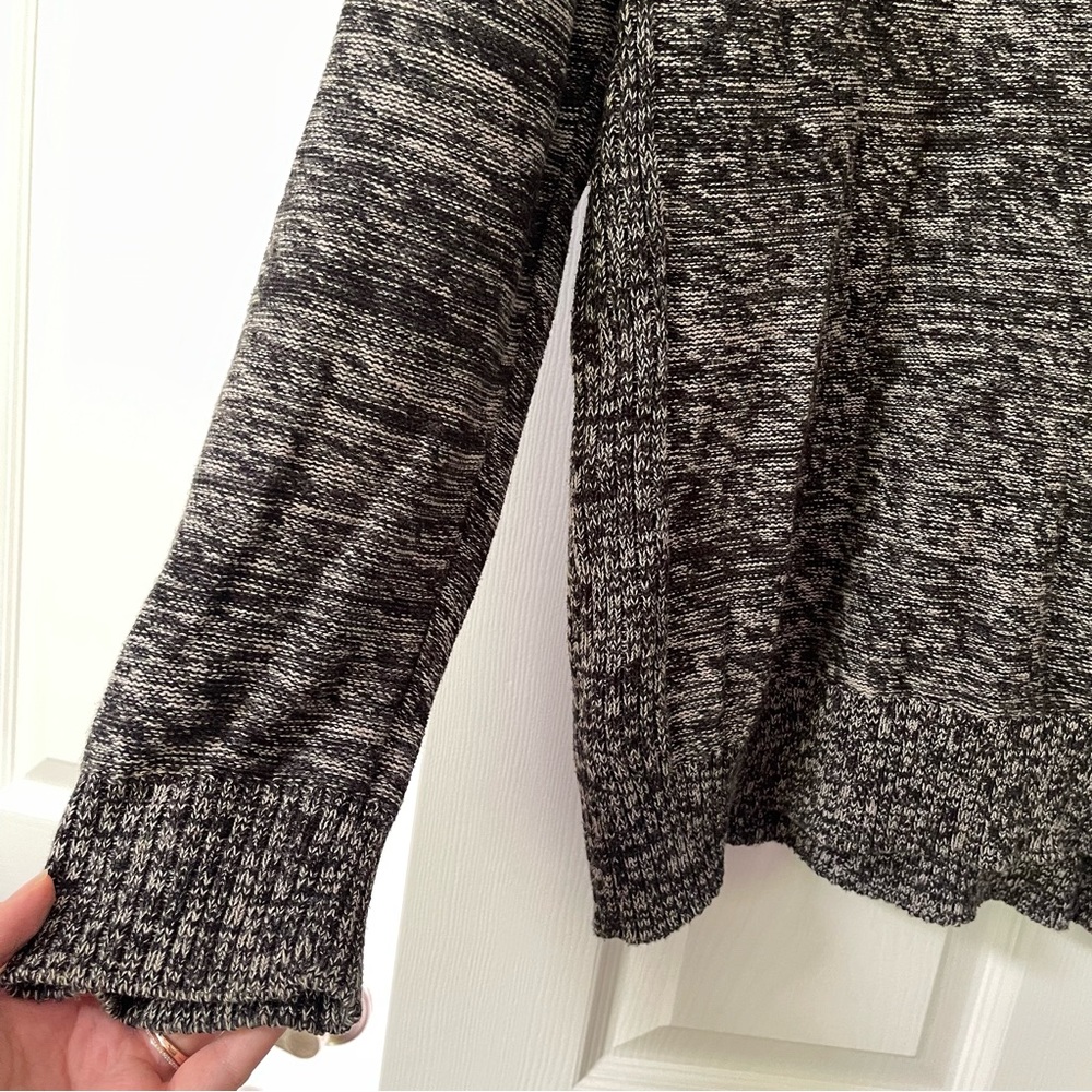 Projek Raw Cotton black grey white pepper marled pullover sweater Large - Picture 2 of 7